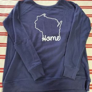 Wisconsin Home womans sweatshirt